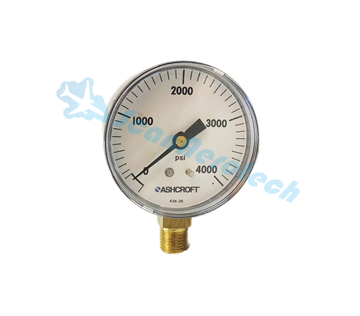 4000PSI Pressure gauge 1/4'' NPT Bottom connection